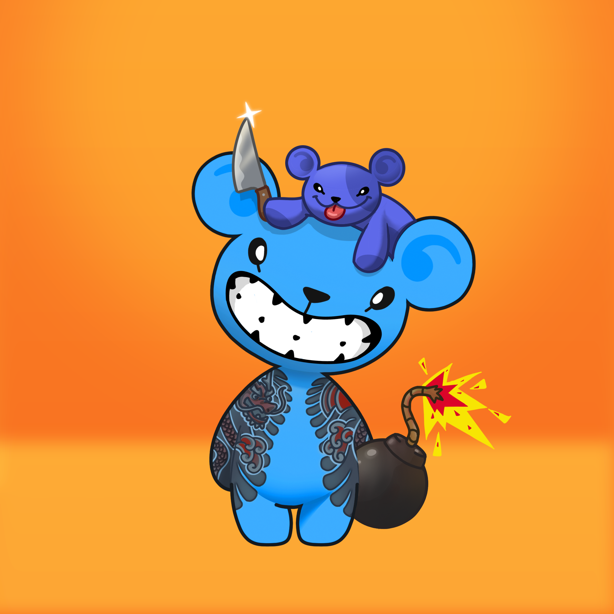 Evil Teddy Bear #5123